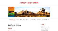 Desktop Screenshot of nataliesingerwrites.com